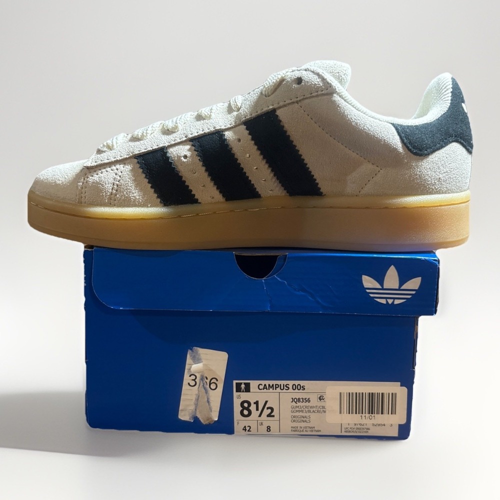 Adidas Campus‎ 00s Camp Gum Cream White Core Black Mens JQ8356 NEW Men's 8.5